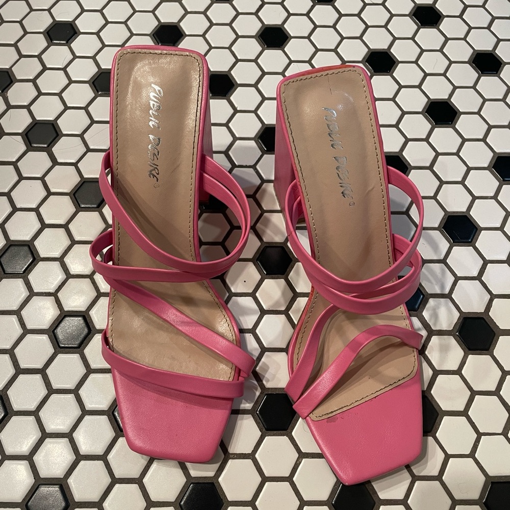 Strappy heels